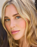 YB Cosmetics Everglow Lip Oil in Pink Dahlia on Model