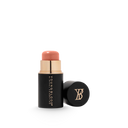 VividLuxe crème blush stick in nude peach with cap removed
