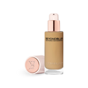 BeyondBlur® Skin Perfecting Foundation bottle with matching compact, light tan beige