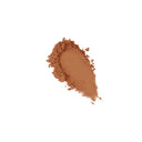 Brown makeup powder on a white background