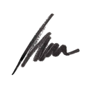 On Point brow defining pencil in dark brown, with two eyebrow swatches