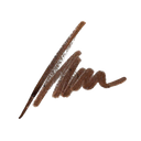 On Point brow defining pencil in soft brown, with two eyebrow swatches