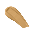 Golden beige foundation swatch with soft, even coverage look